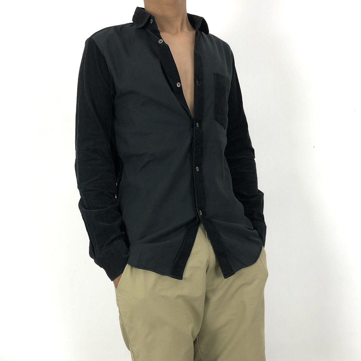 Comme des Garcons × Comme des Garcons Homme × Comme des Garcons Homme Deux AW10 Comme des Garcons Homme Deux CDG Corduroy Mix Shirt Size US S / EU 44-46 / 1 - 3 Thumbnail