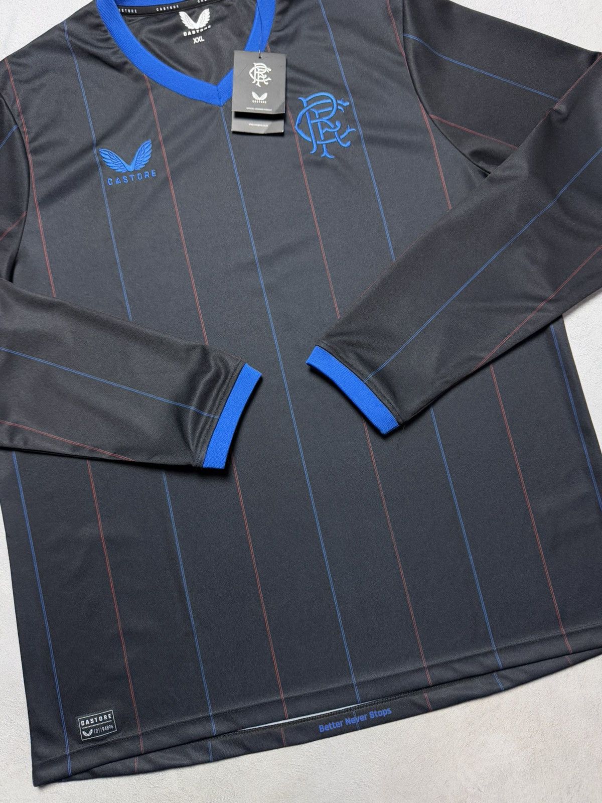 Castore Glasgow Rangers 2022 2023 Football Shirt Jersey Castore Size US XXL / EU 58 / 5 - 4 Thumbnail