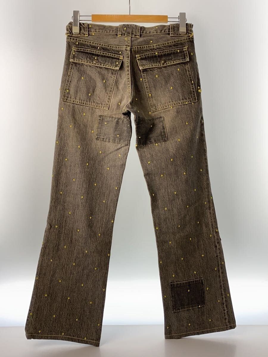 Undercover Diamond Dot Patchwork Boot Cut Denim Jeans Size US 30 / EU 46 - 2 Thumbnail