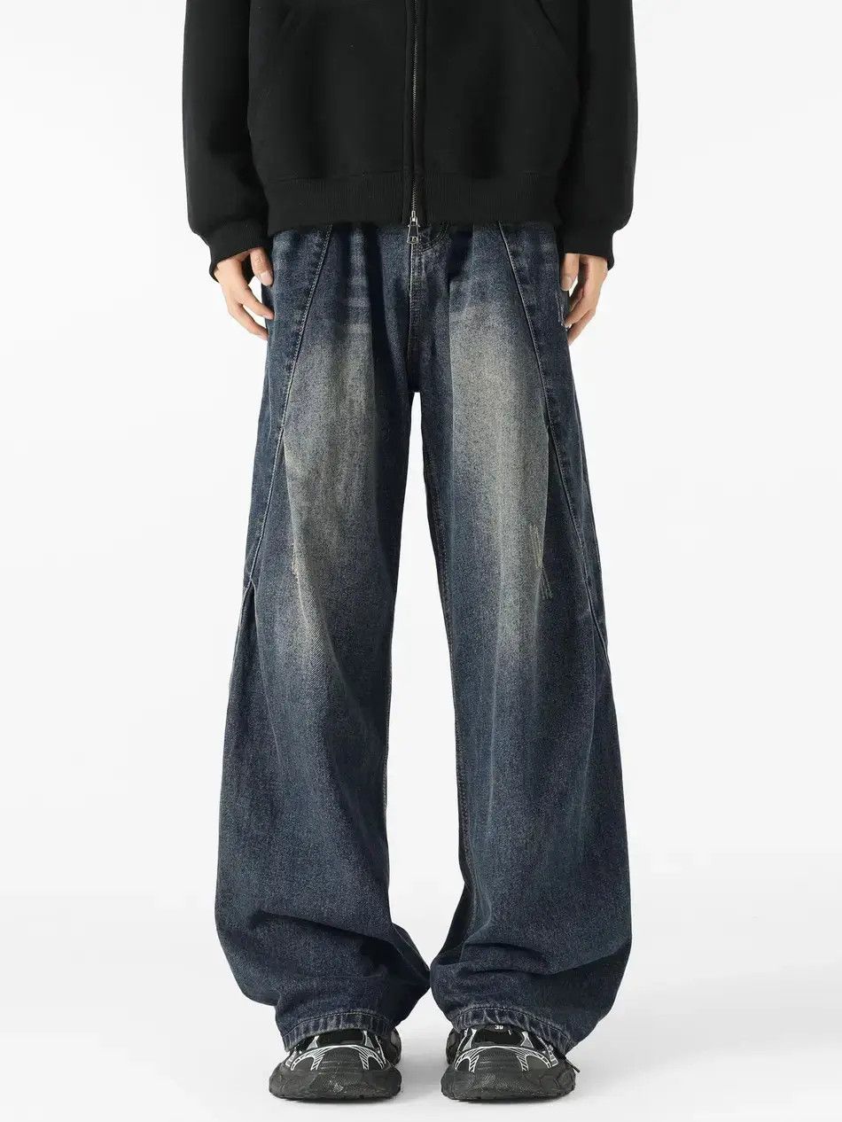Japanese Brand Retro casual loose wide leg jeans Size US 32 / EU 48 - 1 Thumbnail