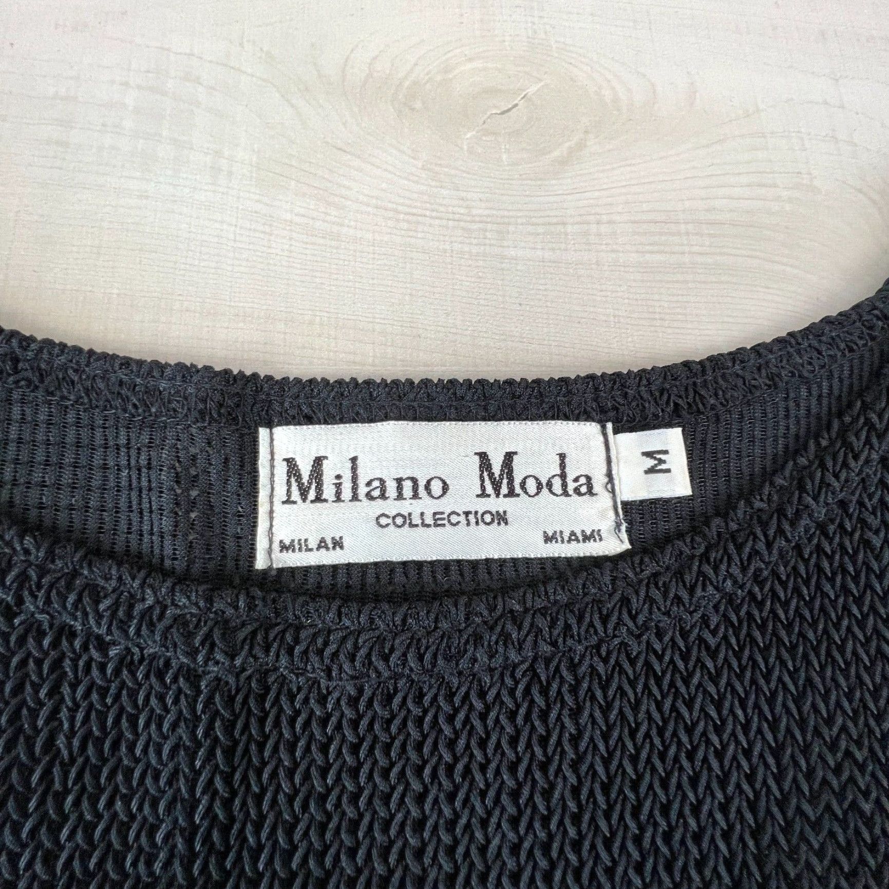 Vintage Milano Moda Womens Sweater Medium Black Extra Large Soft Size M / US 6-8 / IT 42-44 - 3 Thumbnail