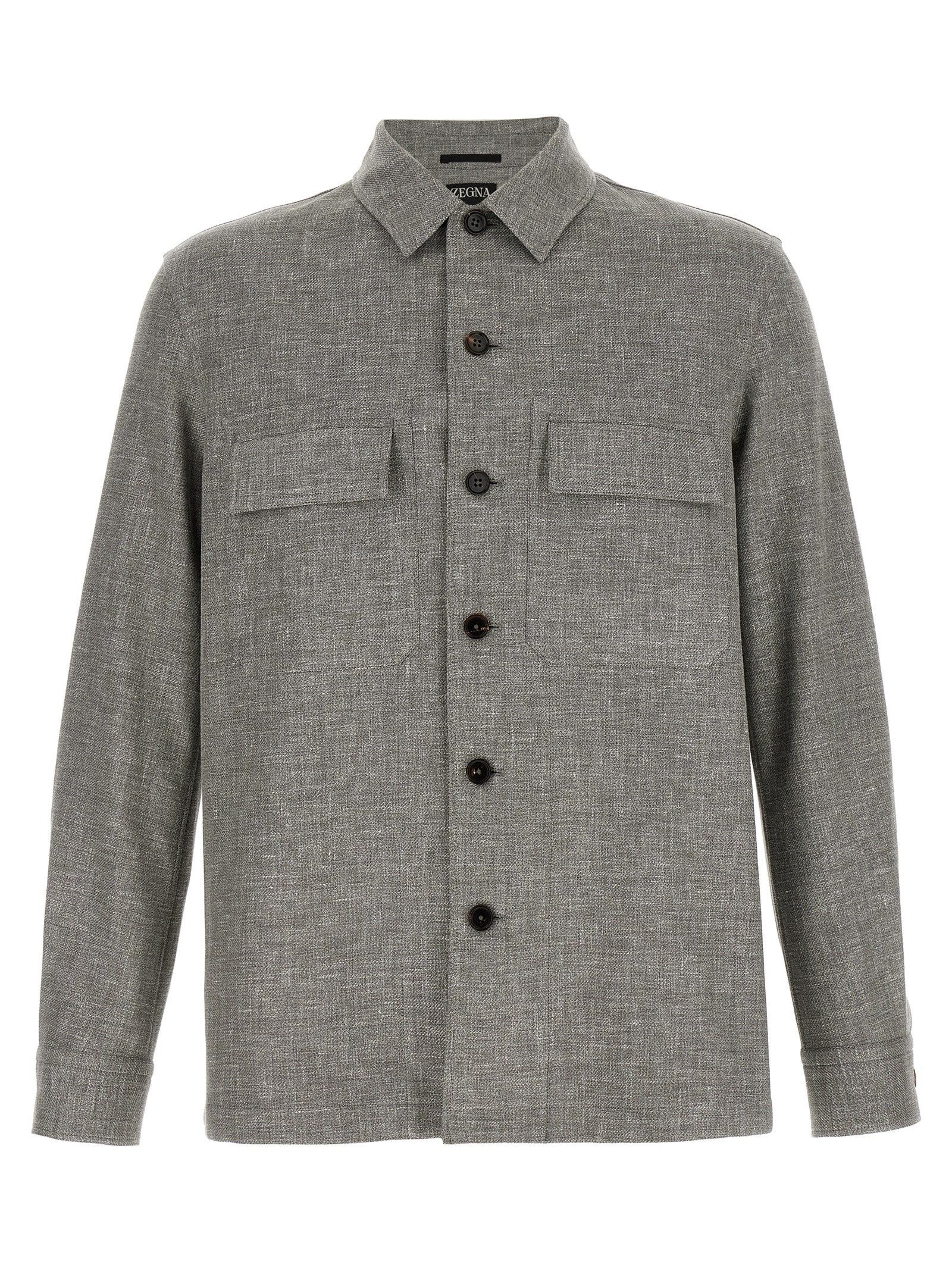 Ermenegildo Zegna 'Crossover' Overshirt Size US XL / EU 56 / 4 - 1 Thumbnail