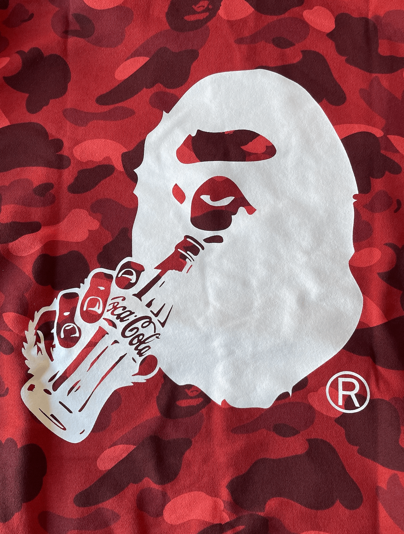 Bape × Coca Cola BAPE X COCA-COLA COLOR CAMO APE HEAD PULLOVER HOODIE Size US XL / EU 56 / 4 - 5 Thumbnail