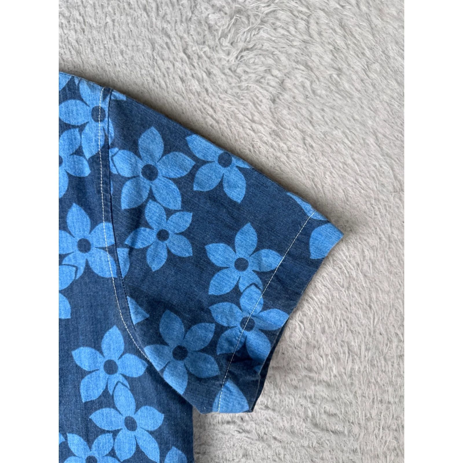 Ocean Pacific Ocean Pacific Shirt Men Medium Floral Hawaii Blue Cotton Short Sleeve Size US M / EU 48-50 / 2 - 2 Thumbnail