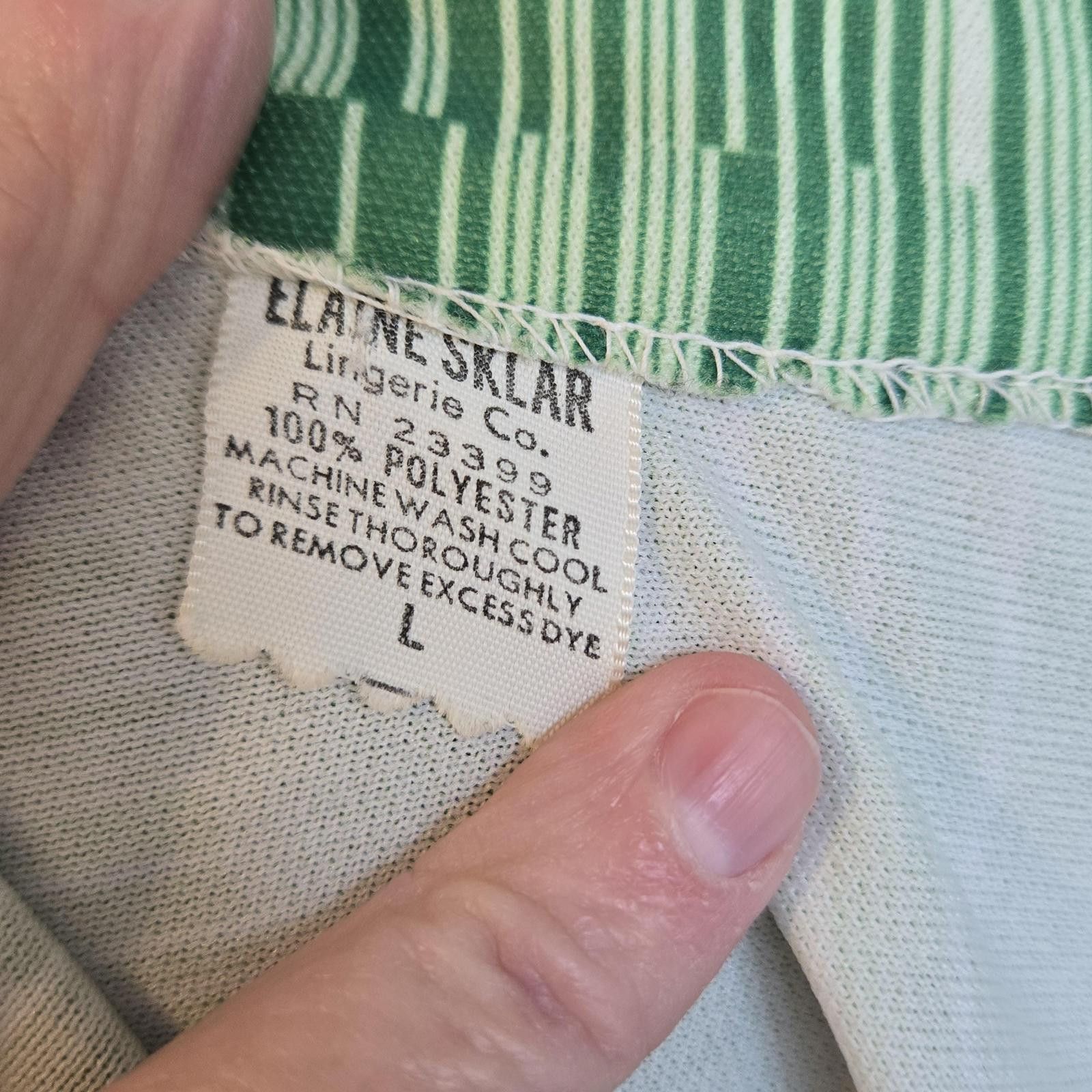 Designer 1970s Vintage House Dress 1970's Elaine Sklar Sz L Size L / US 10 / IT 46 - 9 Thumbnail