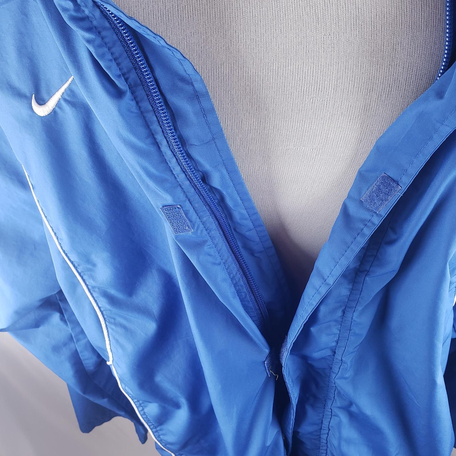 Nike Nike Lightweight Blue Windbreaker Jacket with Hood Size US M / EU 48-50 / 2 - 3 Thumbnail