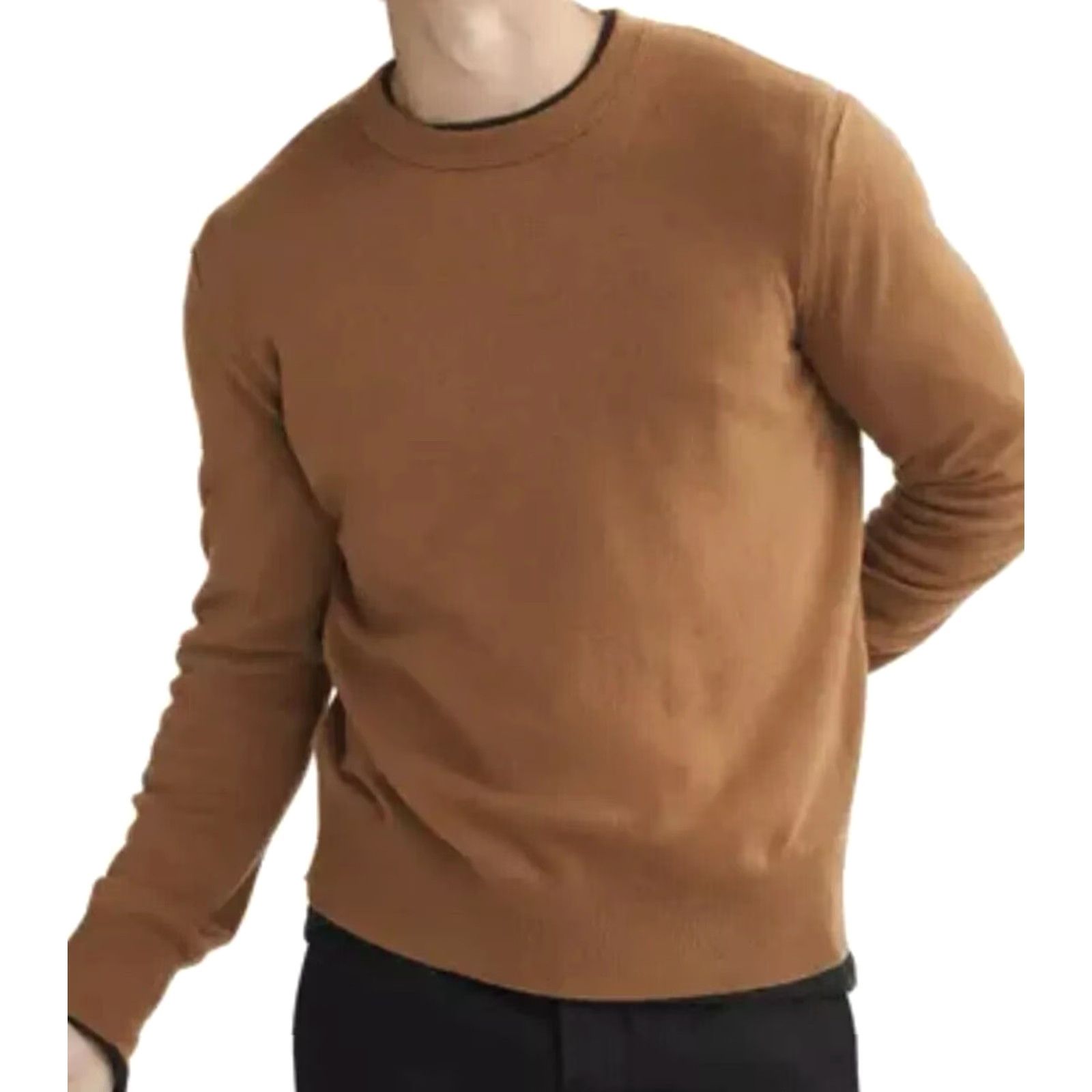 Rag & Bone VINTAGE Rag & Bone Lightweight Cashmere Crewneck Sweater Camel L Mens Pullover Capine? Size US L / EU 52-54 / 3 - 2 Thumbnail
