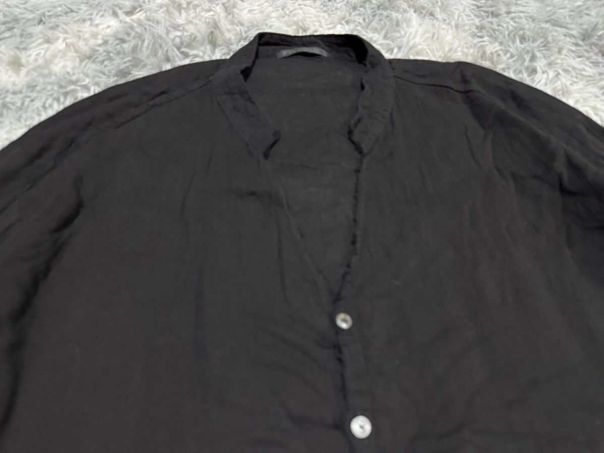 KMRii 🔥Rare Archived Kmrii Linen Shirt Raw Edge Goth Punk Size US XXL / EU 58 / 5 - 4 Thumbnail