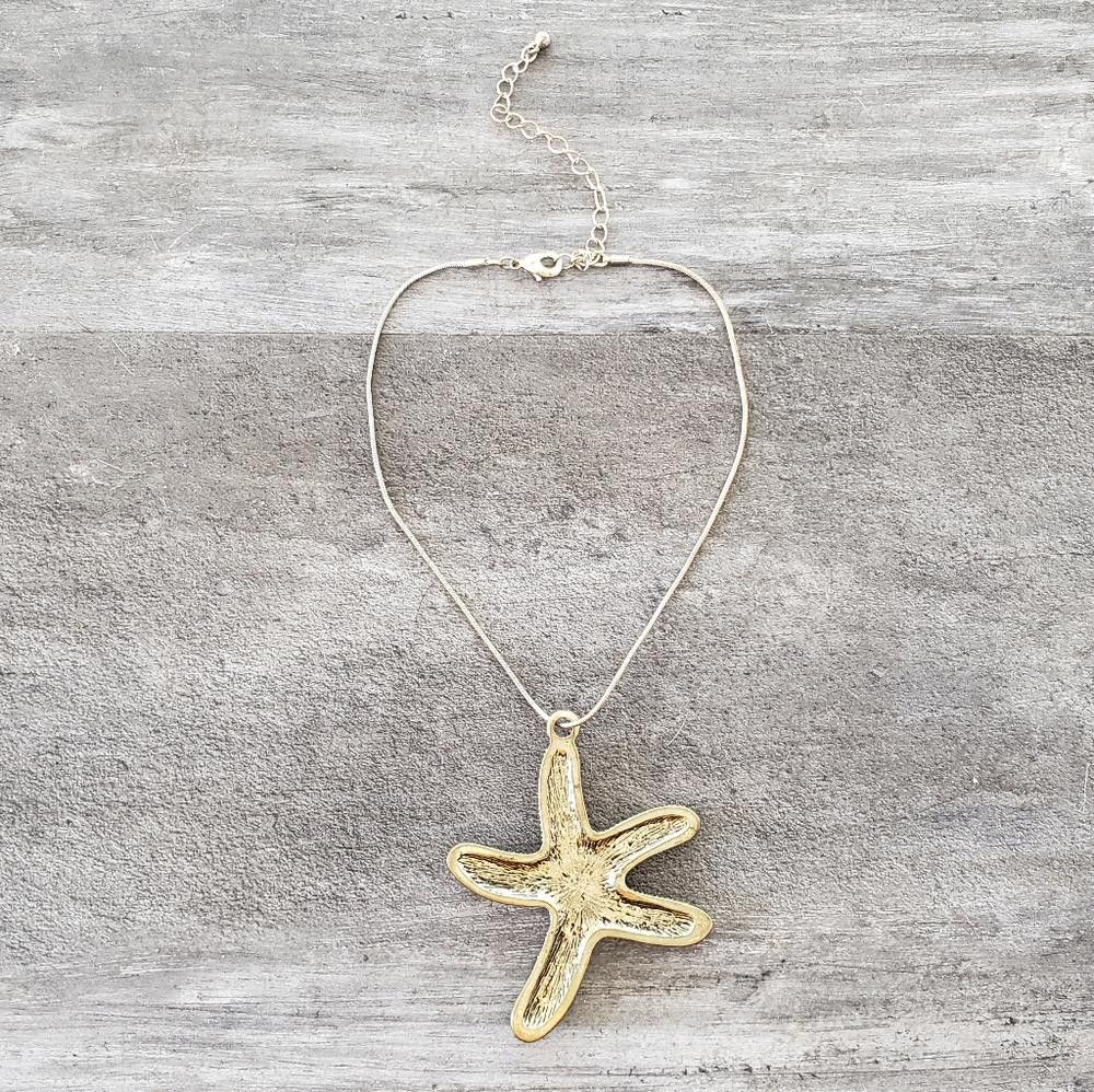 Designer Gold Diamond Starfish Choker Size ONE SIZE - 2 Thumbnail