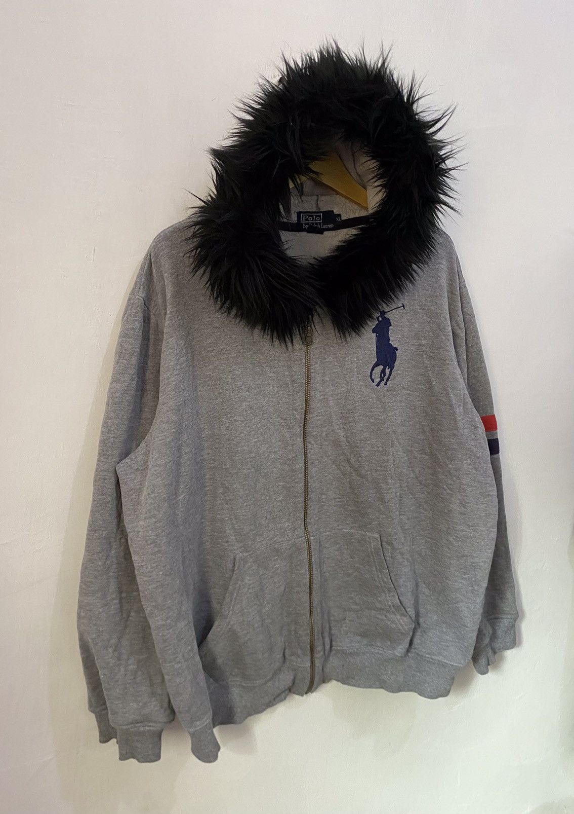Polo Ralph Lauren Polo Ralph Lauren Fur Zipper Hoodie LGB Style Size US XL / EU 56 / 4 - 2 Thumbnail
