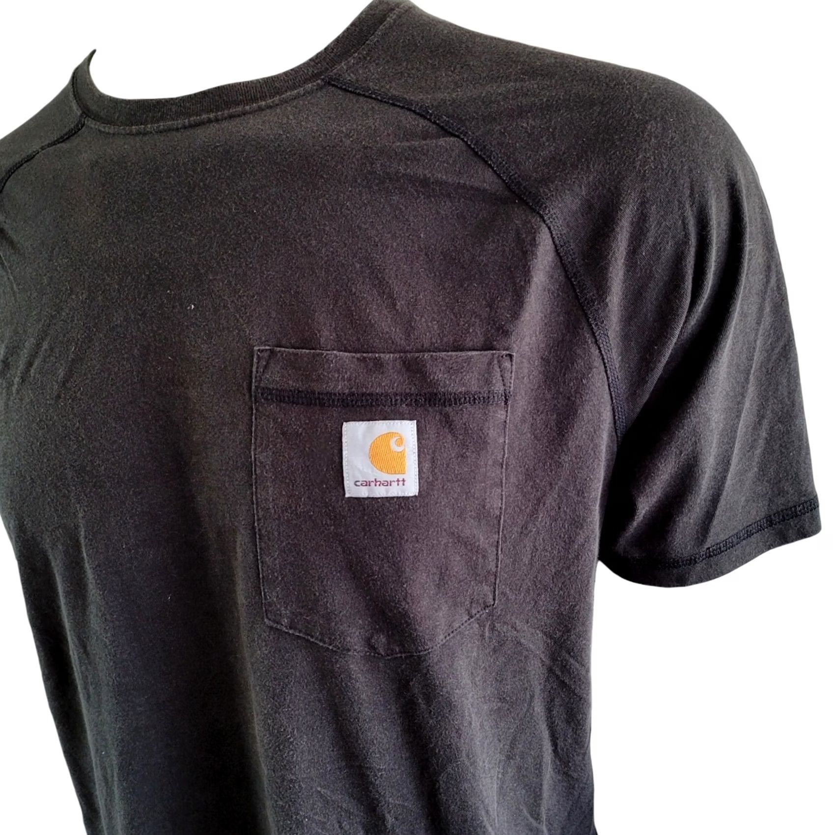 Carhartt Carhartt Men's Charcoal Black Logo T-Shirt | Front Pocket Design | Large Size US L / EU 52-54 / 3 - 7 Thumbnail