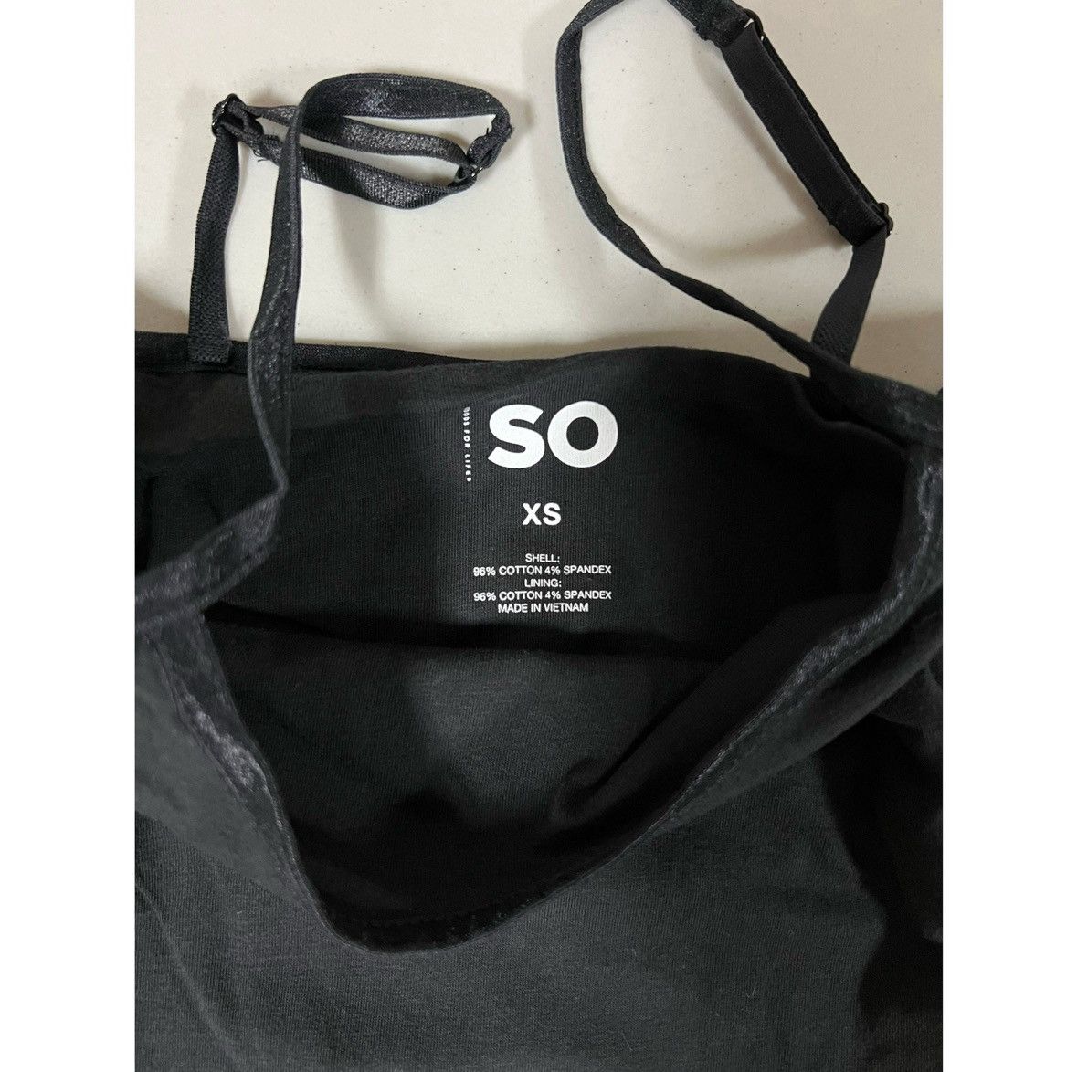 Sonoma SO Black Shelf-Bra Cami Camisole Tank Top Shirt Size XS 🖤 Size XS / US 0-2 / IT 36-38 - 4 Thumbnail