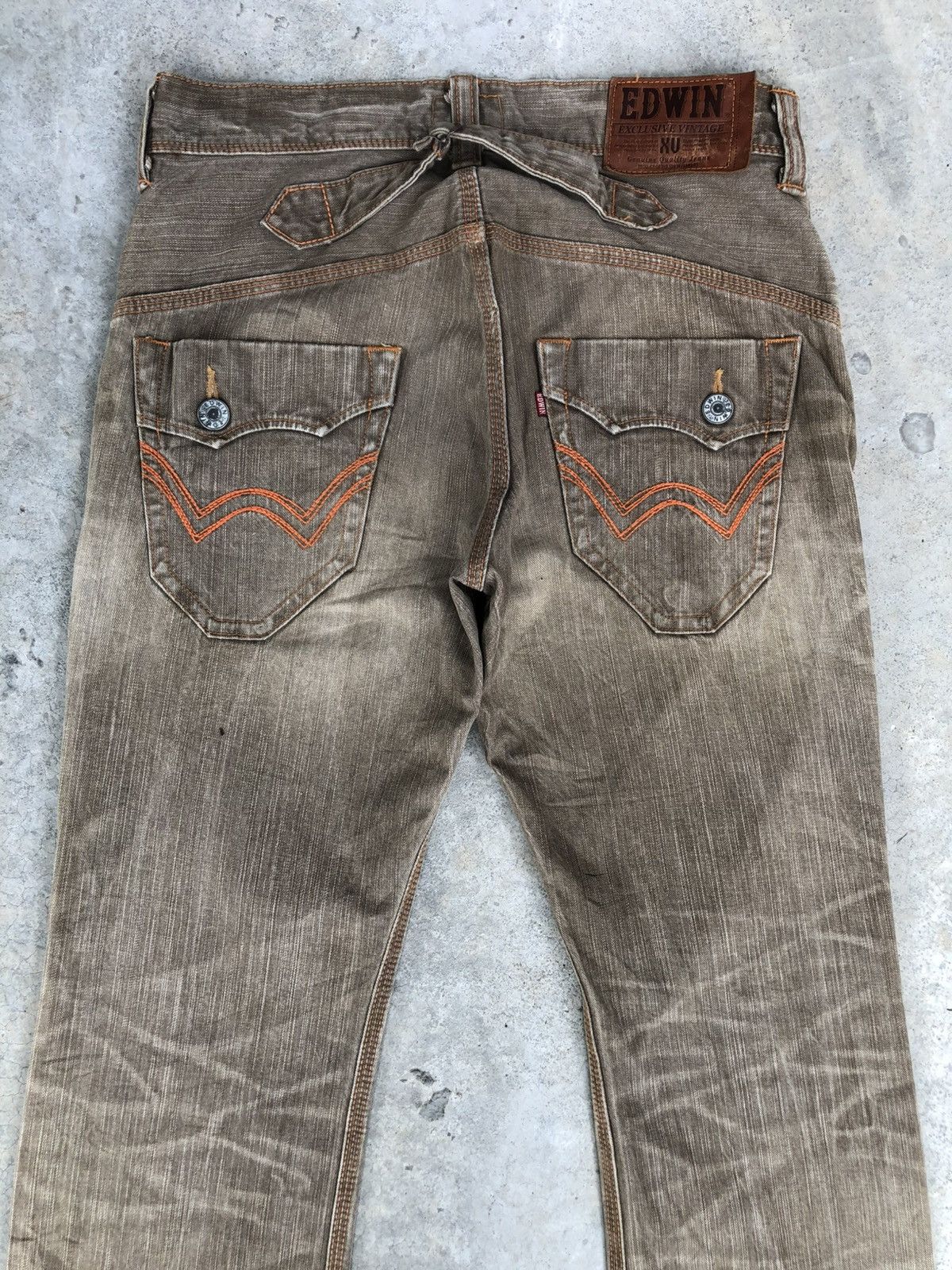 If Six Was Nine Japanese Edwin Exclusive Flared Jeans Distressed Bootcut Size US 33 - 8 Thumbnail