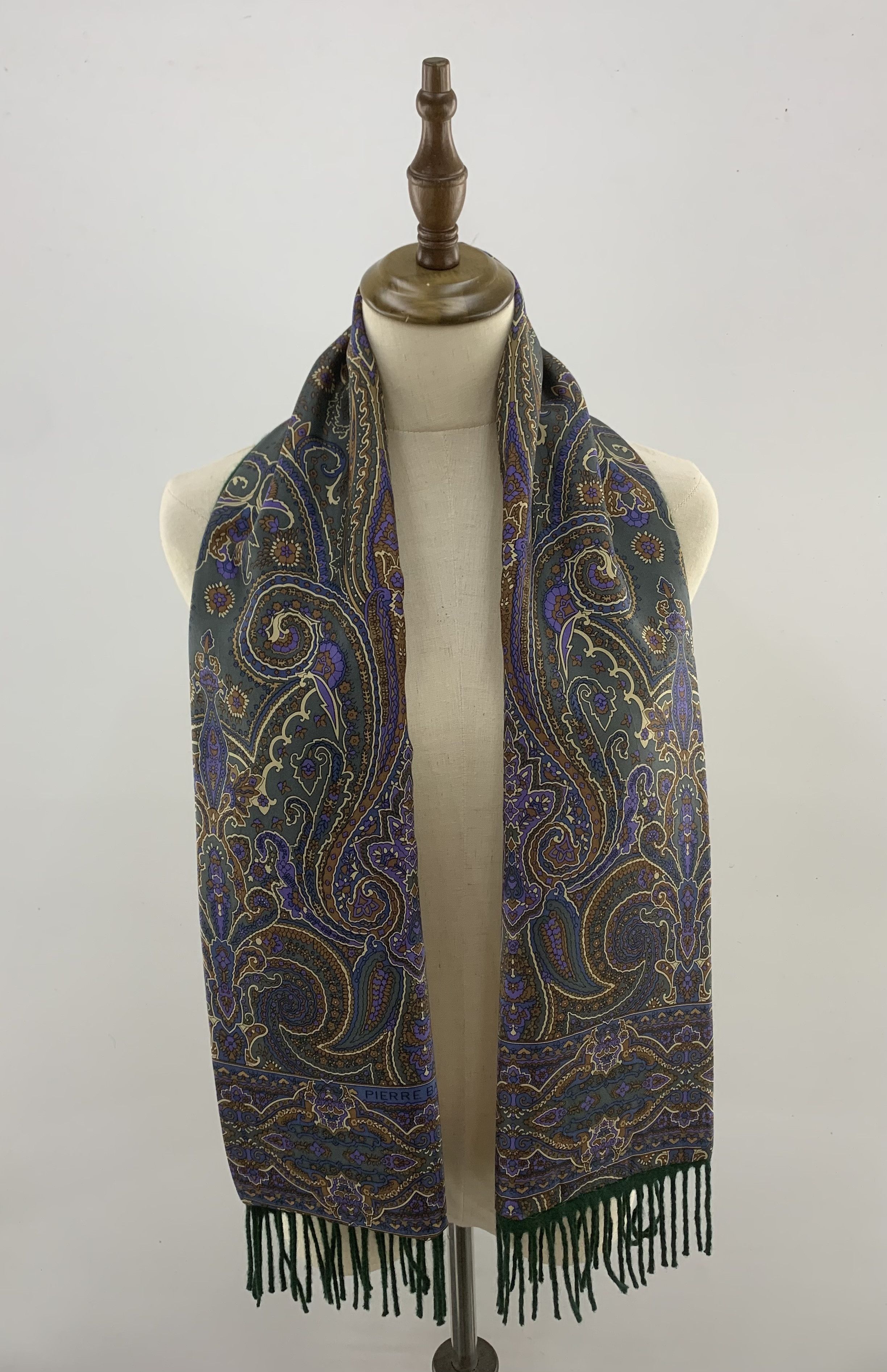Pierre Balmain Pierre Balmian Scarf Wool Silk Muffler Neck Wrap BL3187 Size ONE SIZE - 1 Thumbnail