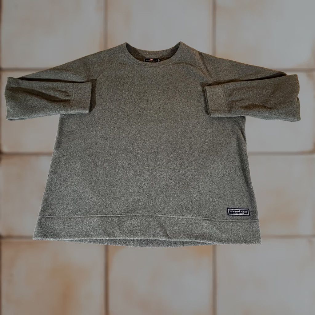 Vineyard Vines Vineyard Vines Sweatshirt Mens XL Gray Harbor Fleece Crewneck Thermal Logo Size US XL / EU 56 / 4 - 1 Thumbnail