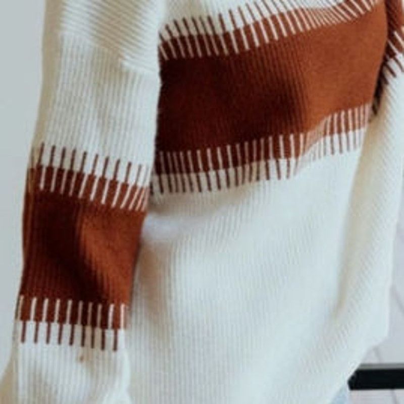 Other EUC Colorblock Cozy Turtle Neck Knit Sweater Sz. 1XL Size XL / US 12-14 / IT 48-50 - 6 Thumbnail