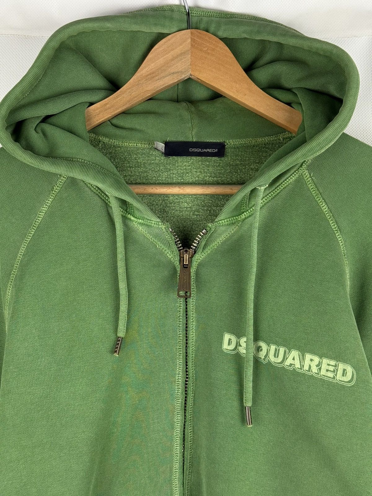 Dsquared2 Dsquared Men’s Full Zip Chest Logo Drawstring Cotton Hoodie Size US L / EU 52-54 / 3 - 9 Thumbnail