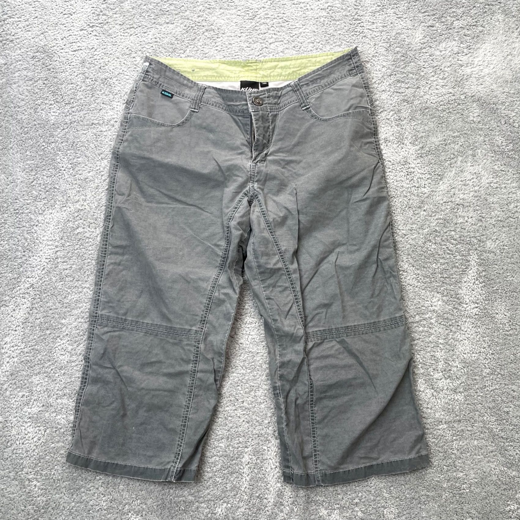 Vintage Kuhl Pants Womens 8 Gray Capri Ripstop Dry Comfort Cotton Outdoor Hiking Classic Size 30" / US 8 / IT 44 - 2 Thumbnail