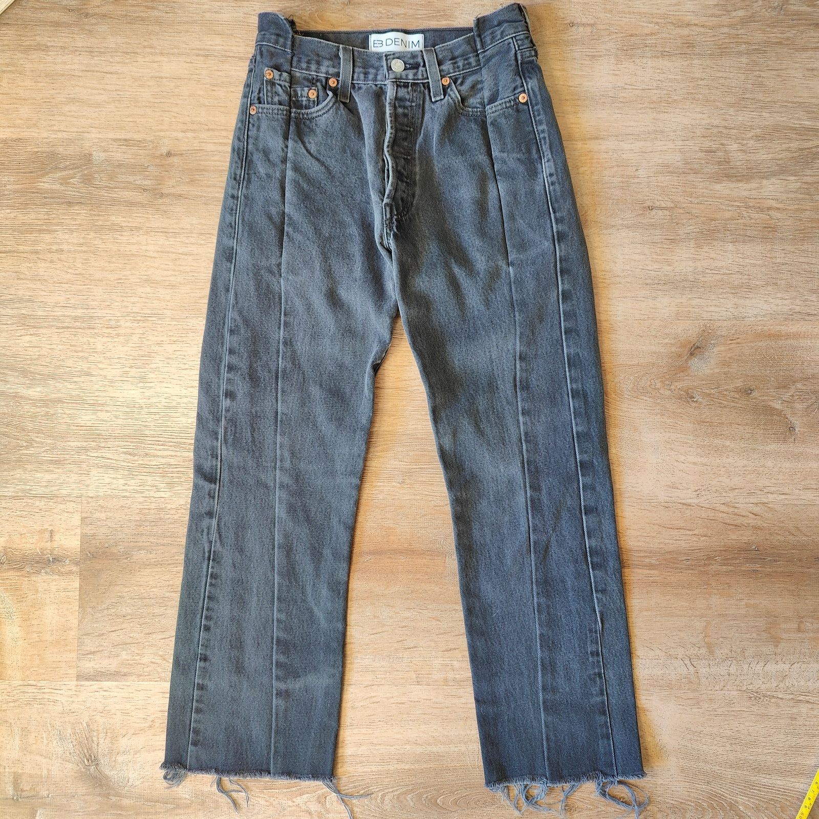 EB Denim EB Denim OG Reworked Levi's Womens 26 Gray Wash Size 26" / US 2 / IT 38 - 1 Thumbnail