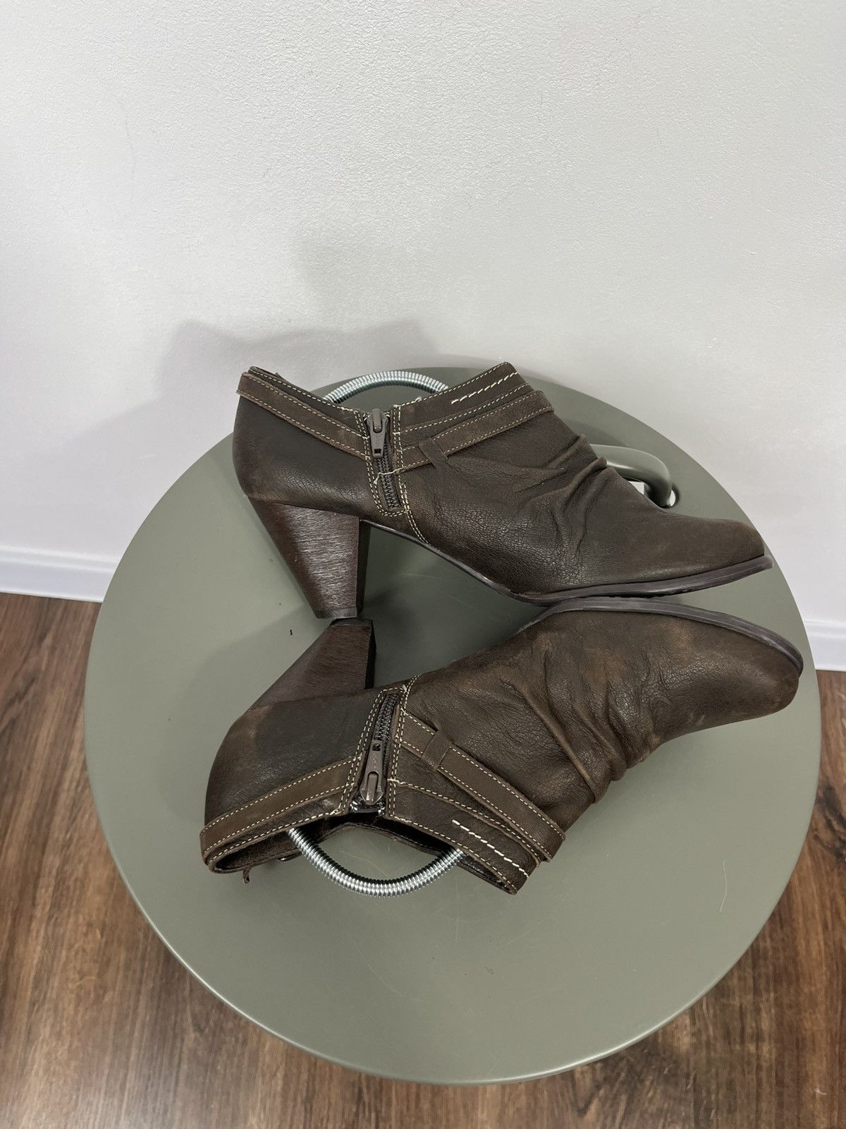 Other Women’s Brown Leather Ankle Boots Heels 41 Size US 10 / IT 40 - 10 Thumbnail