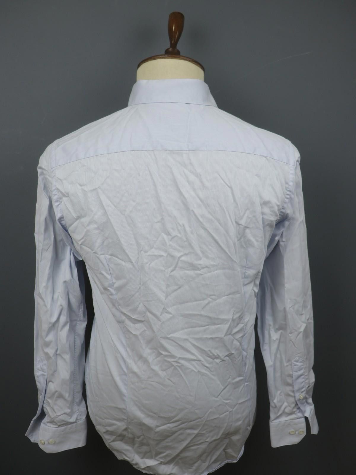 Eton Eton Blue 100% Cotton Collared Dress Shirt Size 40 Size 38R - 7 Thumbnail