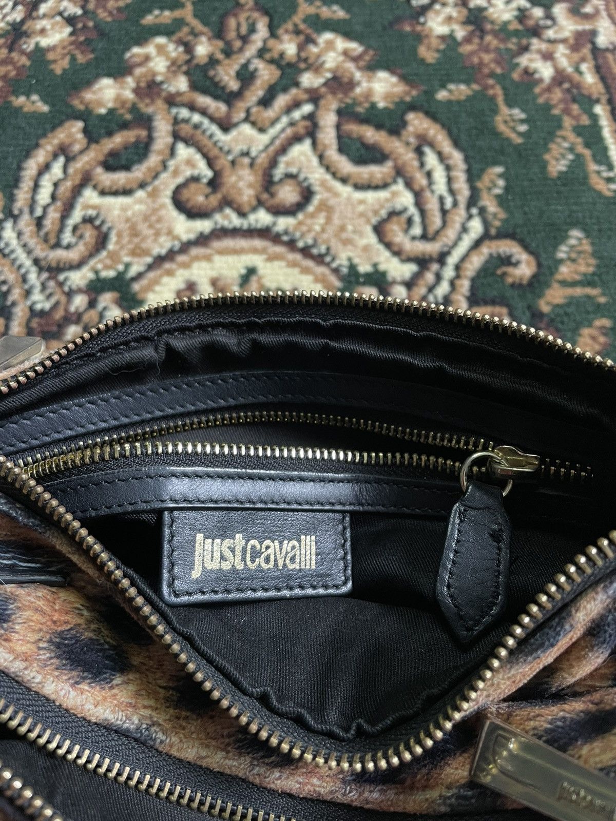 Just Cavalli Vintage Just Cavalli Leopard Clutch Bag 00’s RARE Size ONE SIZE - 11 Thumbnail