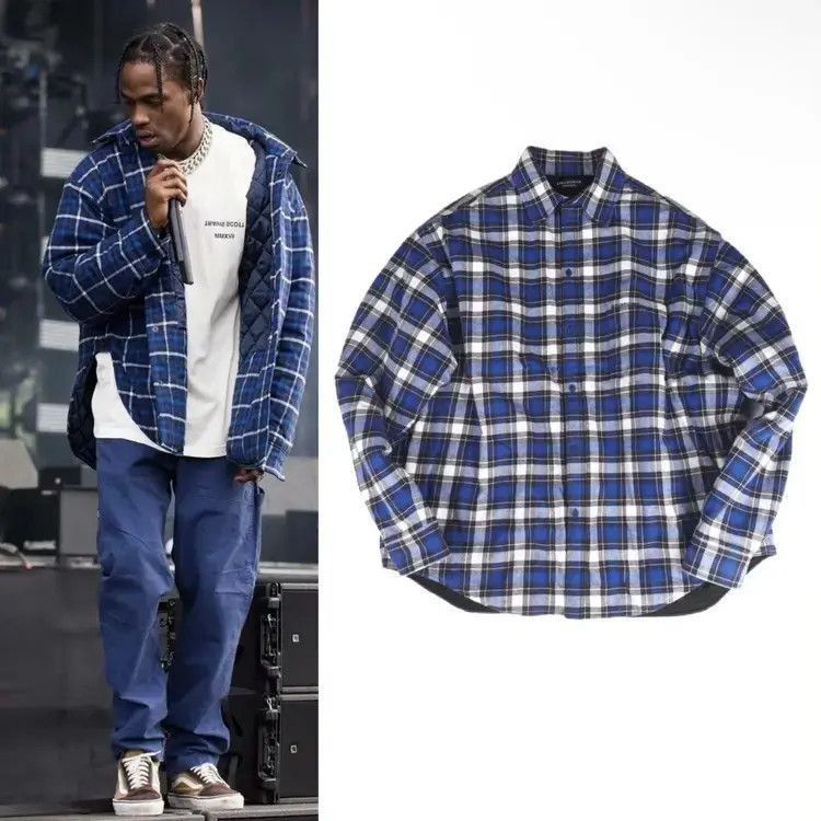 Other Sz FR38 Balenciaga 17AW Padded Flannel Shirt-2507 Size US L / EU 52-54 / 3 - 9 Thumbnail