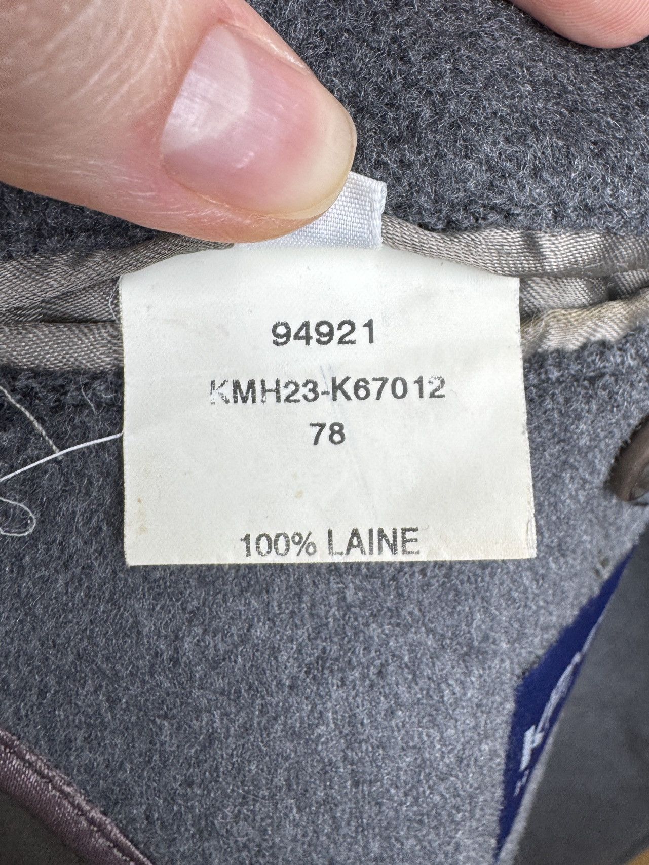 Kenzo Kenzo Homme grey wool long trench classic coat size 54 Size US L / EU 52-54 / 3 - 13 Thumbnail