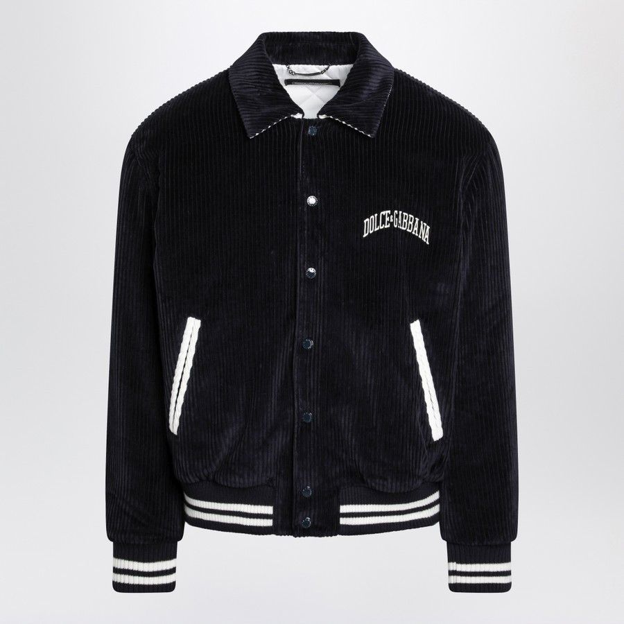 Dolce & Gabbana o1d2blof0226 Bomber Jacket in Navy Size US L / EU 52-54 / 3 - 1 Thumbnail