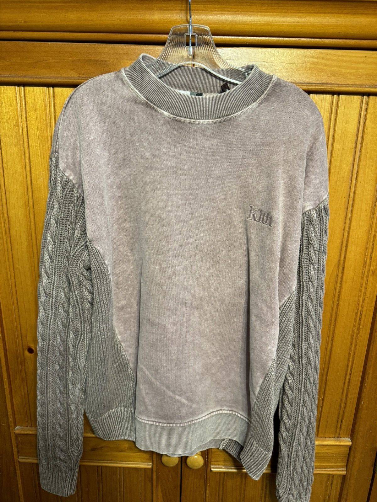 Kith × Streetwear KITH Lyon Sweater 'Rye' sz L | Grailed