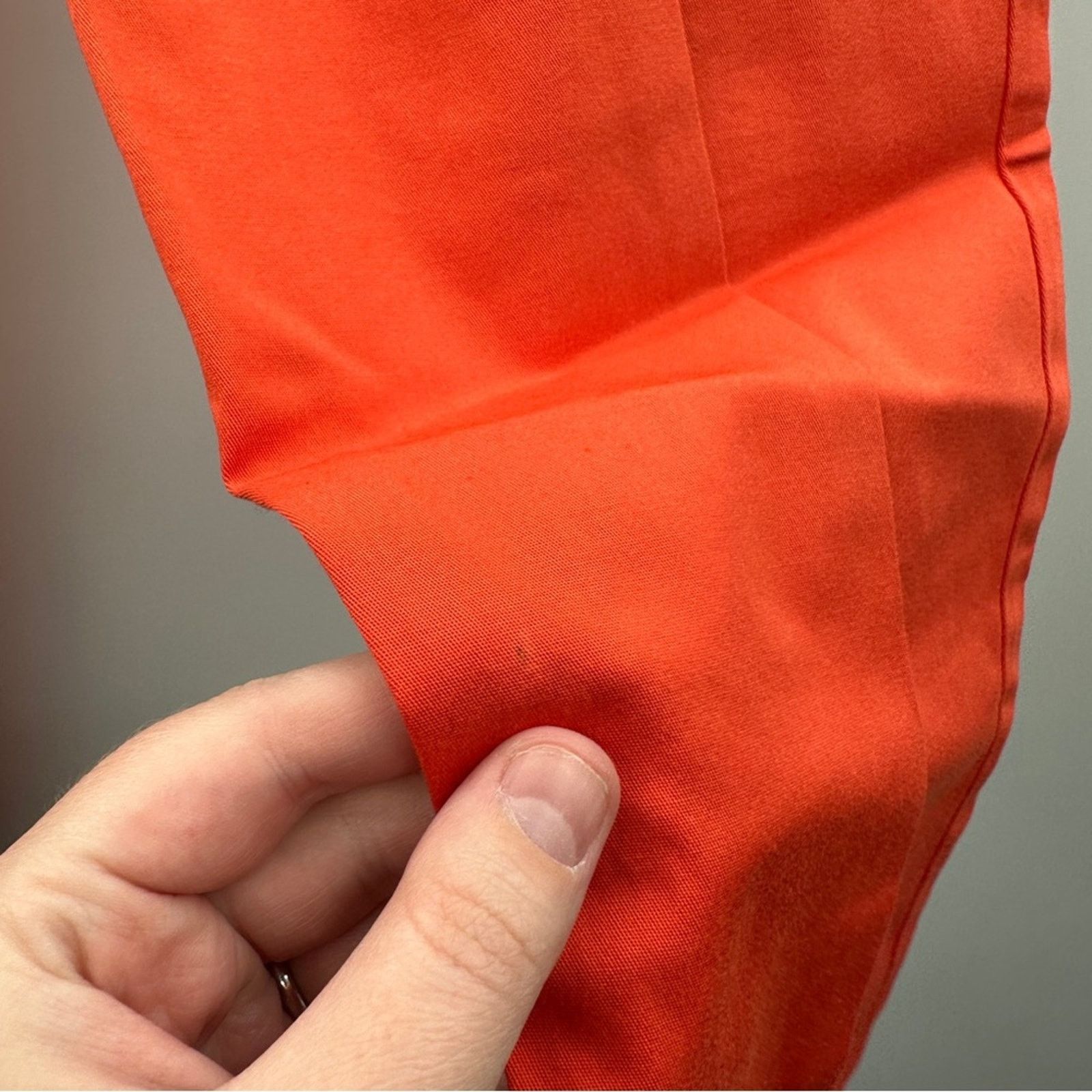 Trina Turk Trina Turk Bright Orange Mid Rise Straight Ankle Dress Pants Size 30" / US 8 / IT 44 - 9 Thumbnail