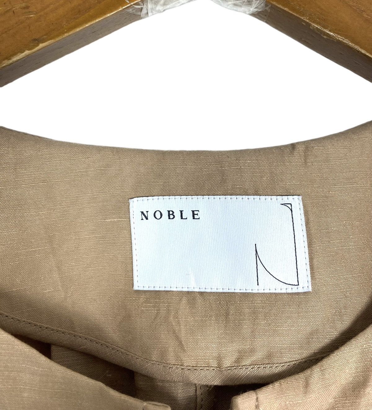 Japanese Brand Rare‼️ Vintage Noble Linen Jacket Blouson Zip Up Made Japan Size M / US 6-8 / IT 42-44 - 6 Thumbnail