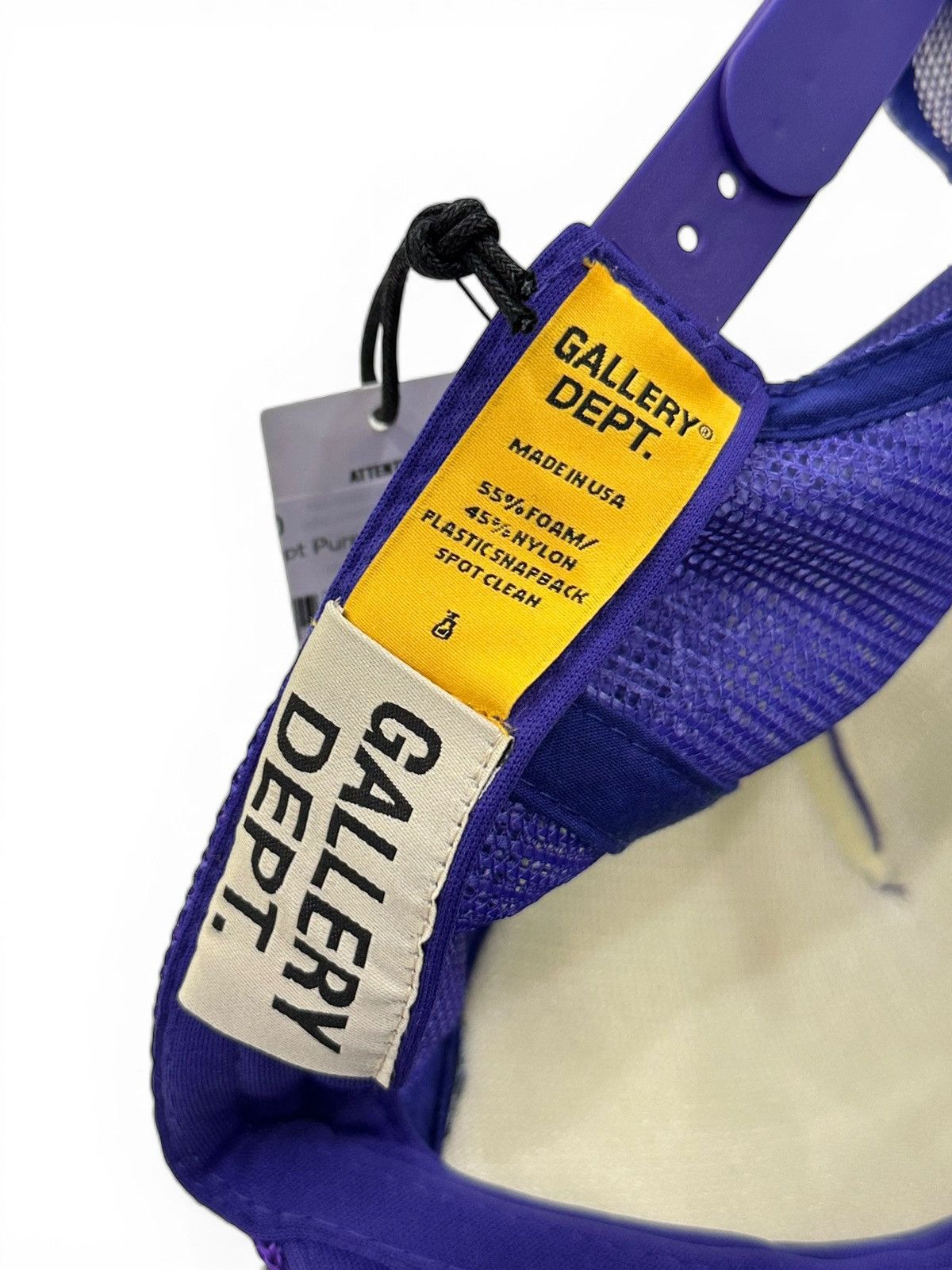 Gallery Dept. Gallery Dept. Purple Yellow Trucker Hat Size ONE SIZE - 6 Thumbnail