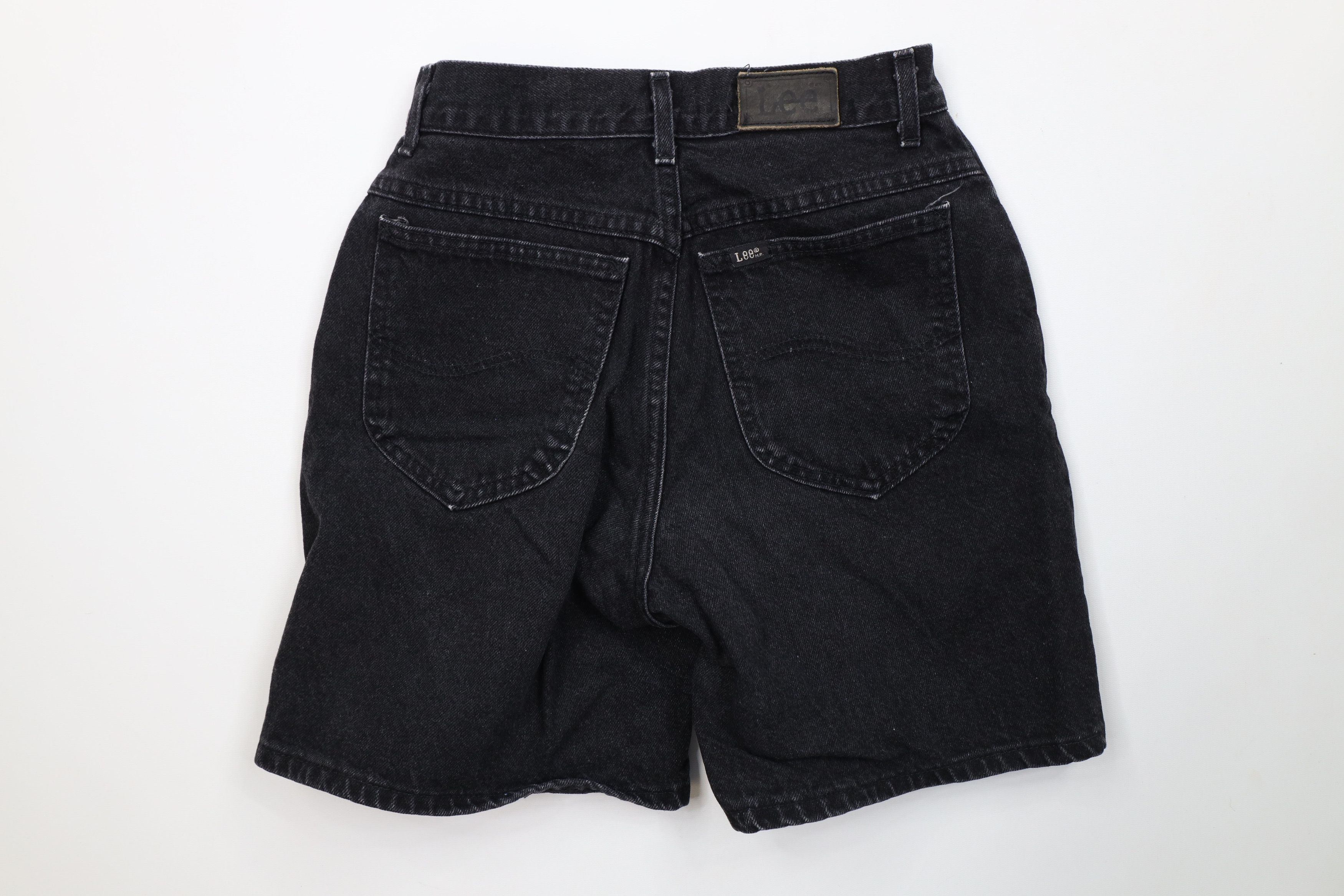 Lee Vintage 90s Lee Denim Jean Shorts Black Cotton USA Size 28" / US 6 / IT 42 - 9 Thumbnail