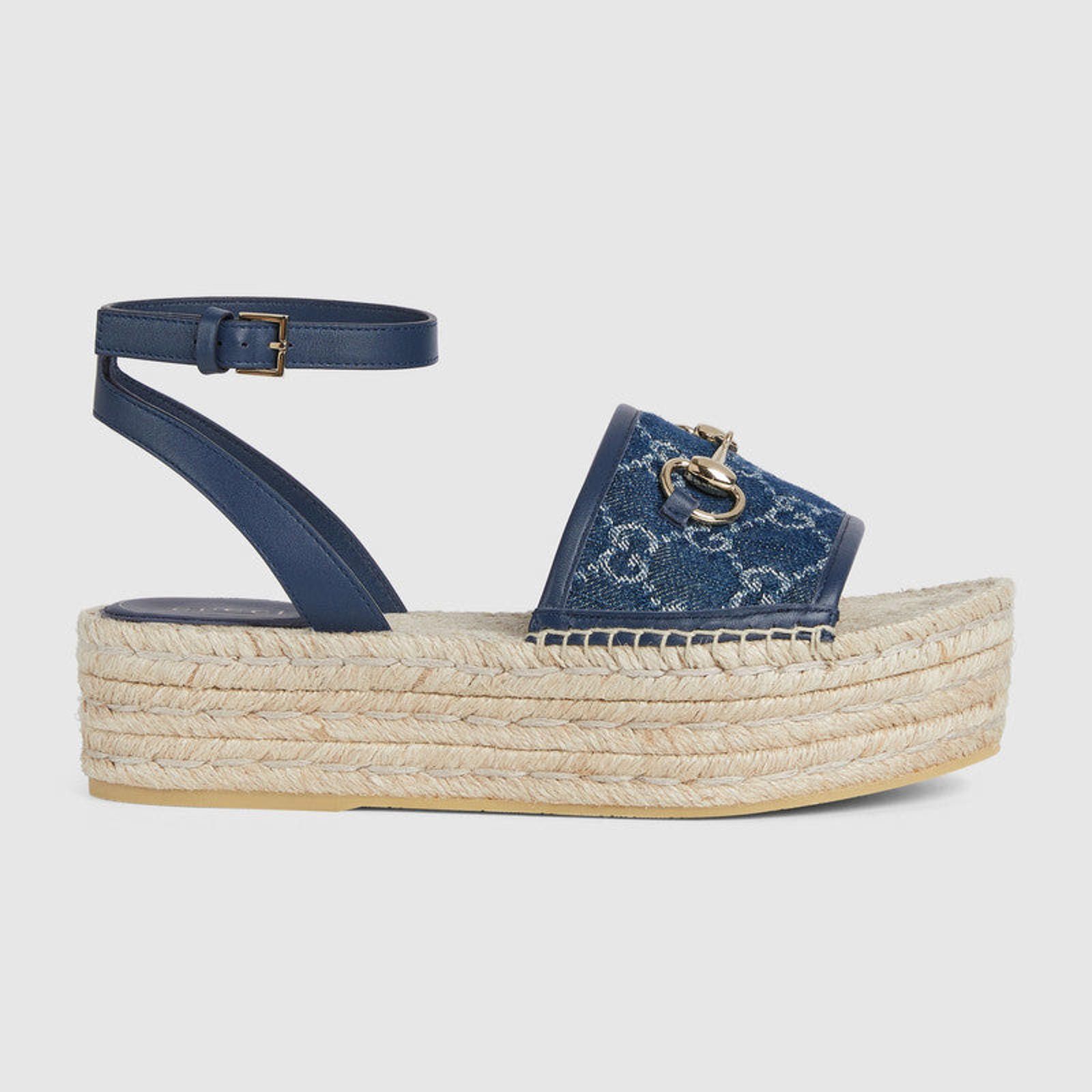 Gucci Gucci Horsebit GG Platform Espadrilles Size US 7.5 / IT 37.5 - 1 Thumbnail