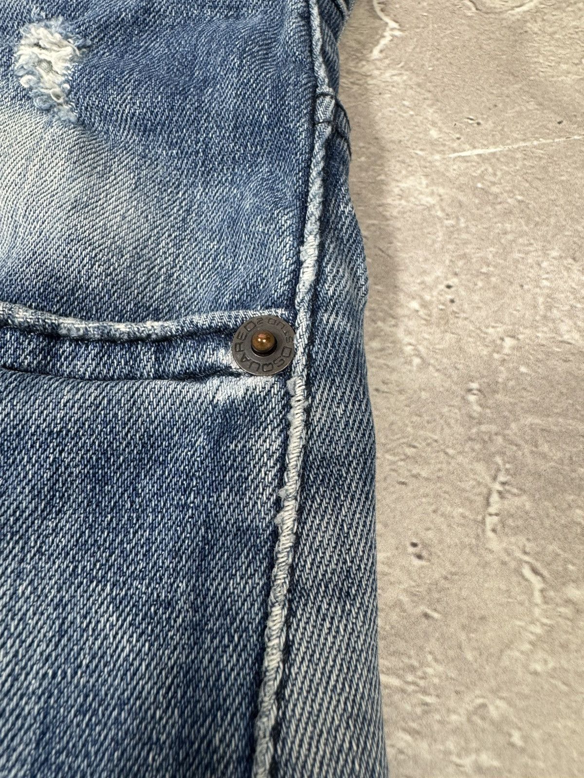 Dsquared2 Dsquared2 Distressed Y2k Slim Jeans Size US 32 / EU 48 - 6 Thumbnail