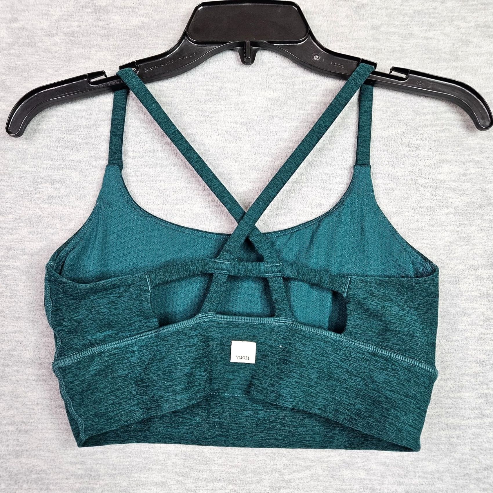 Vuori Vuori Women's Long Line Elevation Moss Heather Bra S SleeveLESS Activewear Top Sports Size ONE SIZE - 2 Thumbnail