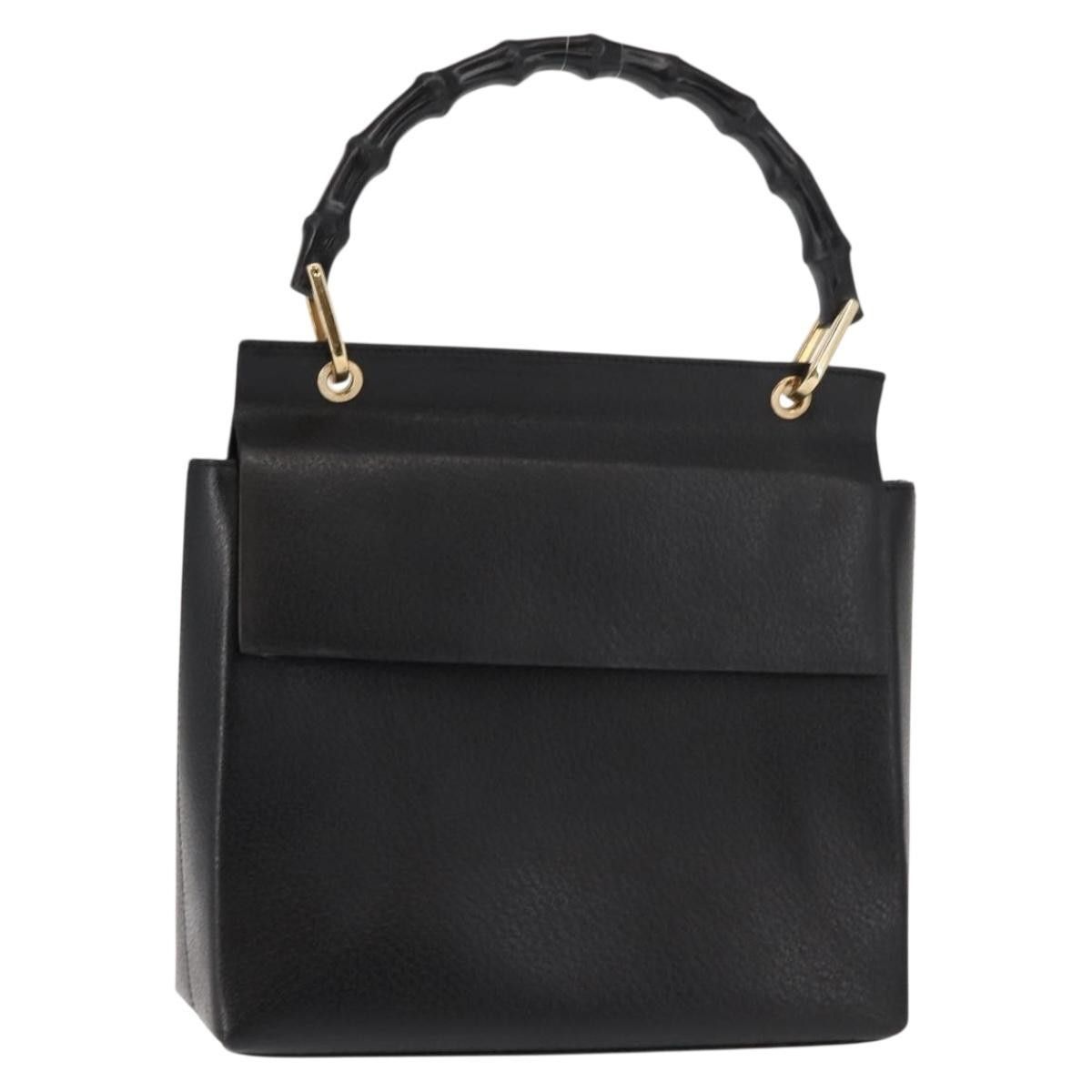 Gucci Gucci Vintage Bamboo Handle Bag Leather Size ONE SIZE - 1 Thumbnail
