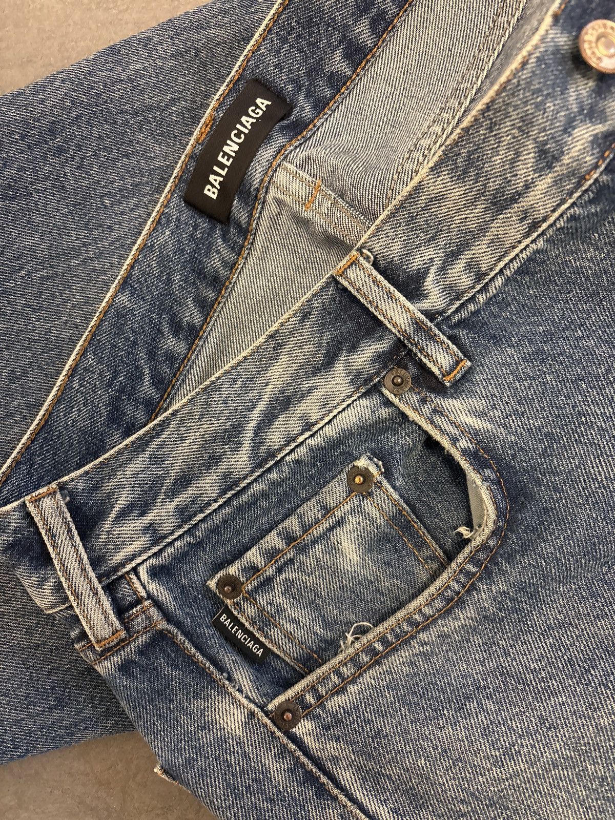 Balenciaga Balenciaga Mens Blue Jeans Fall 18 Size US 32 / EU 48 - 3 Thumbnail