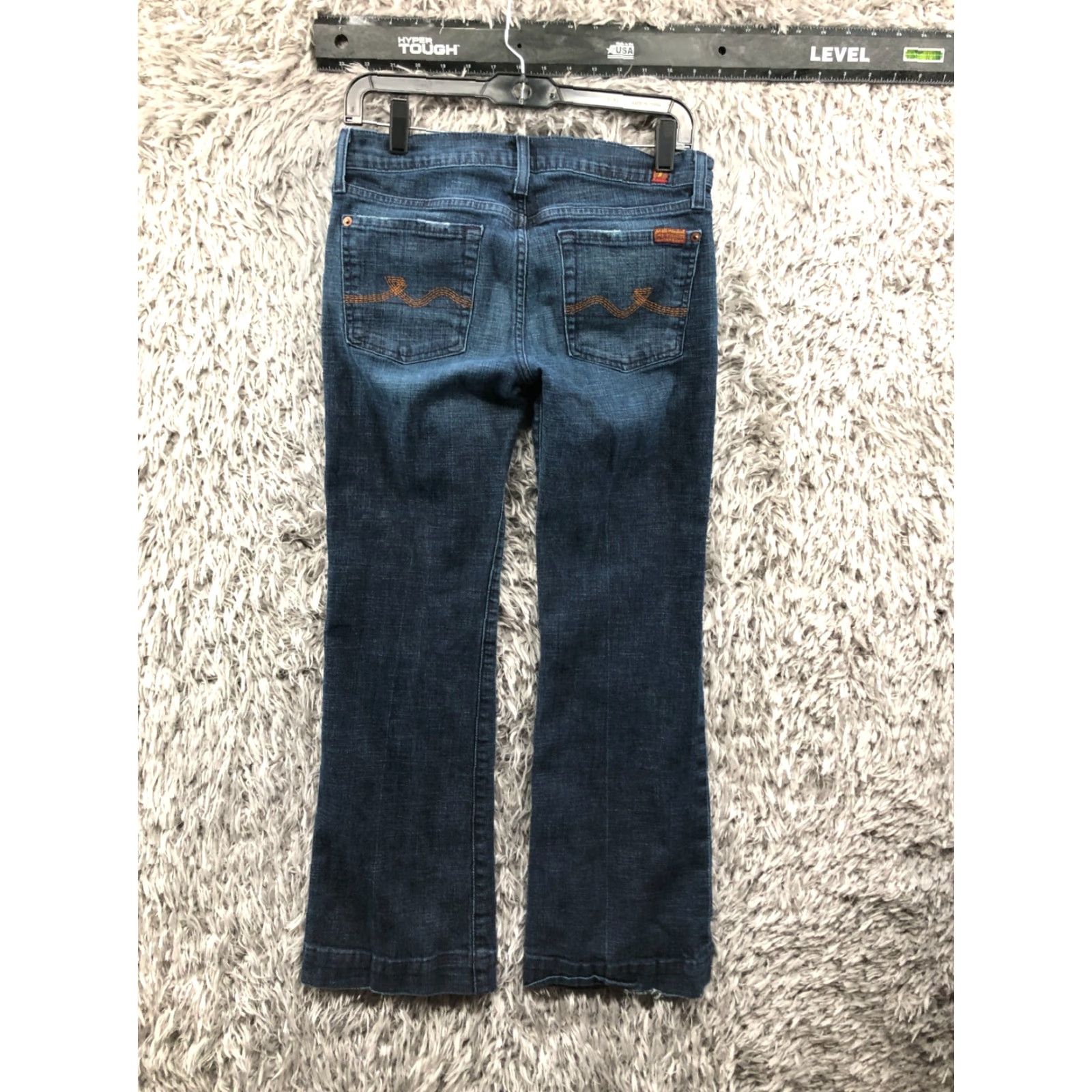 7 For All Mankind 7 For All Mankind Jeans Size 28 Womens Low Rise Medium Wash Blue Denim Size 28" / US 6 / IT 42 - 5 Thumbnail