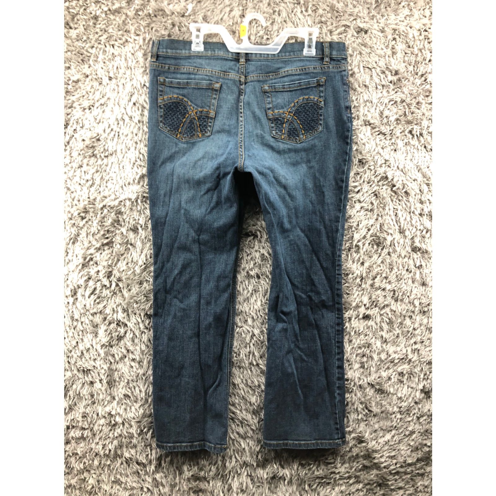 Liz Claiborne Liz Claiborne Jeans Size 16 Womens Mid Rise Dark Wash Blue Denim Slim Bootcut Size 38" / US 16 / IT 52 - 7 Thumbnail