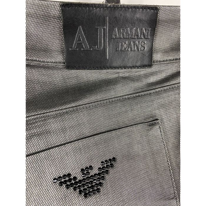 ARMANI JEANS wool Archive Straight Denim pants Bottoms black 31