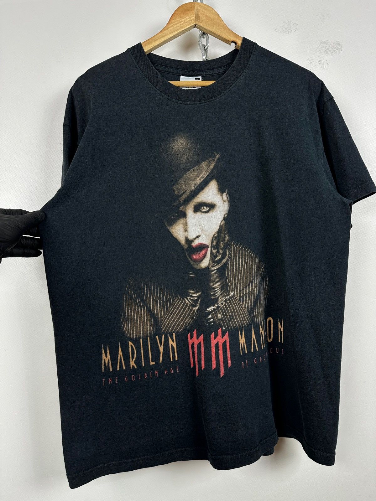 Band Tees 2003 Vintage Marilyn Manson The Golden Age of Grotesque Size US L / EU 52-54 / 3 - 9 Thumbnail