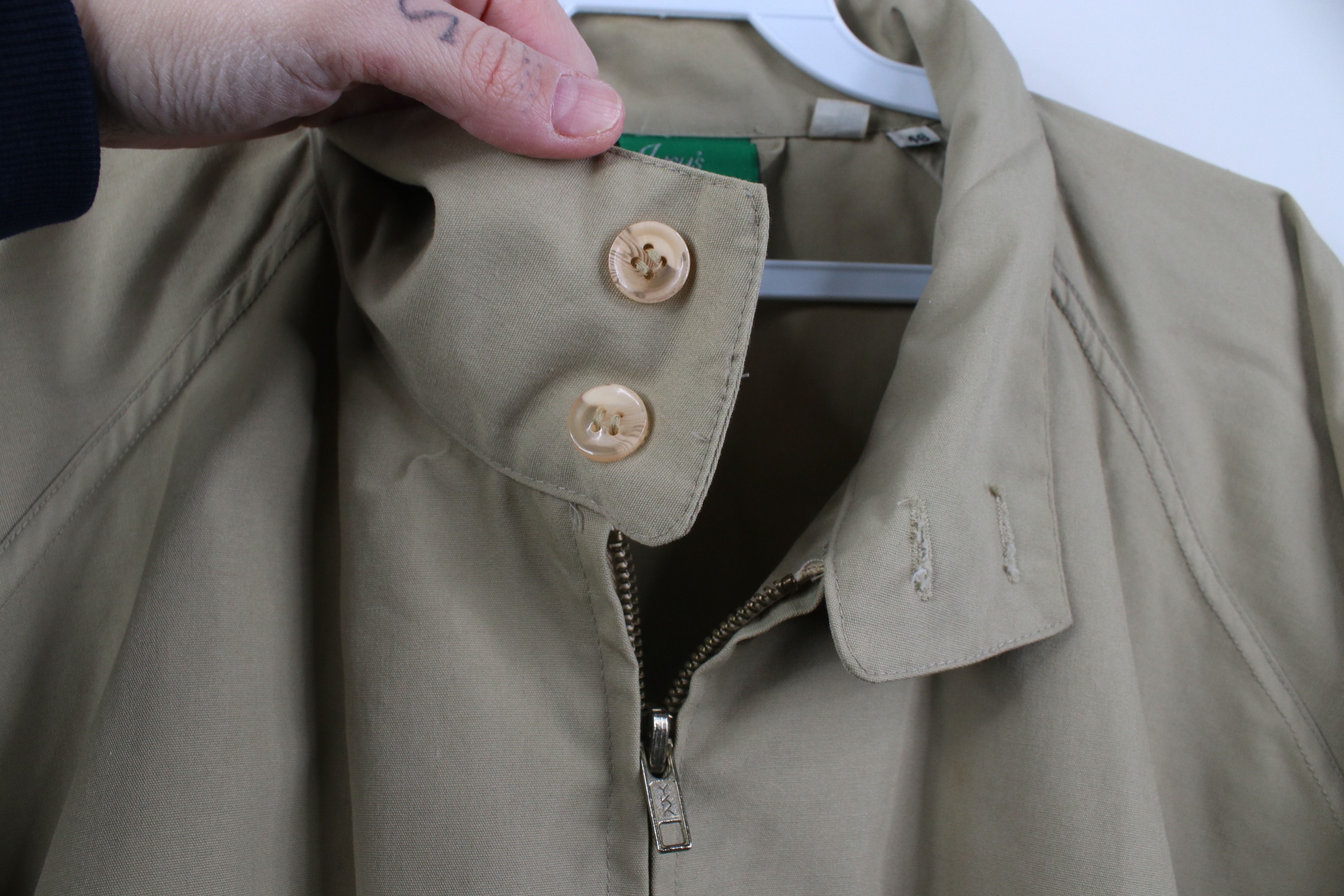 Vintage Vintage 70s Streetwear Canvas Cafe Racer Bomber Jacket Beige Size US XXL / EU 58 / 5 - 6 Thumbnail