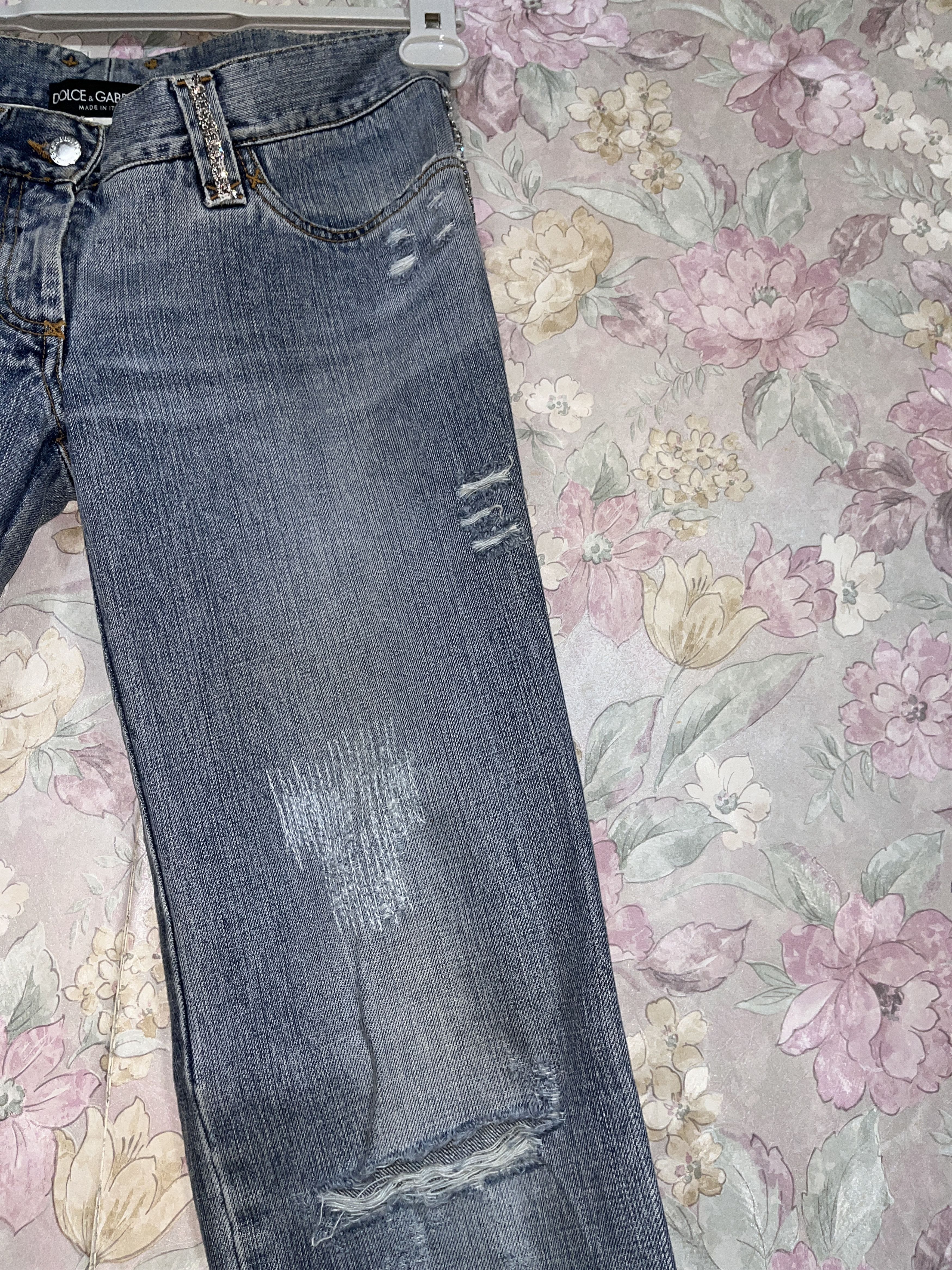 Dolce & Gabbana Dolce&Gabbana Spring Summer Denim Pants Jeans Swarovski Size 27" / US 4 / IT 40 - 18 Thumbnail
