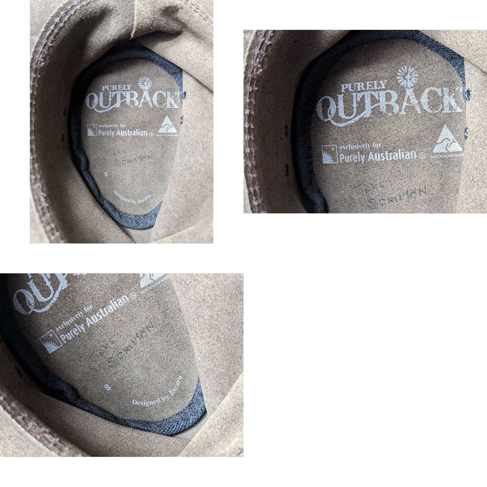 Vintage Purely Outback Purely Australian Lather Cowboy Hat Size S Mens Brown Cowboy Hat Size ONE SIZE - 9 Thumbnail