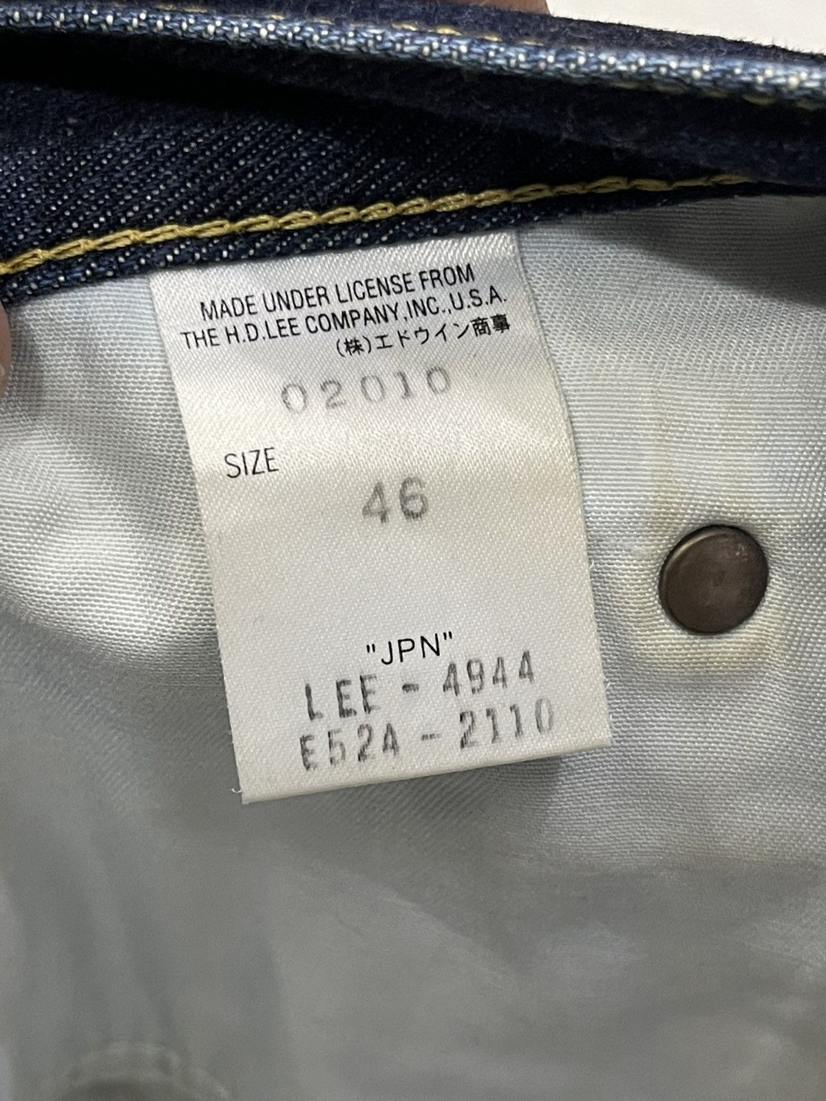 Lee Lee Riders Dark Wash Regular Fit Jeans - Distressed & Faded Size US 44 / EU 60 - 10 Thumbnail