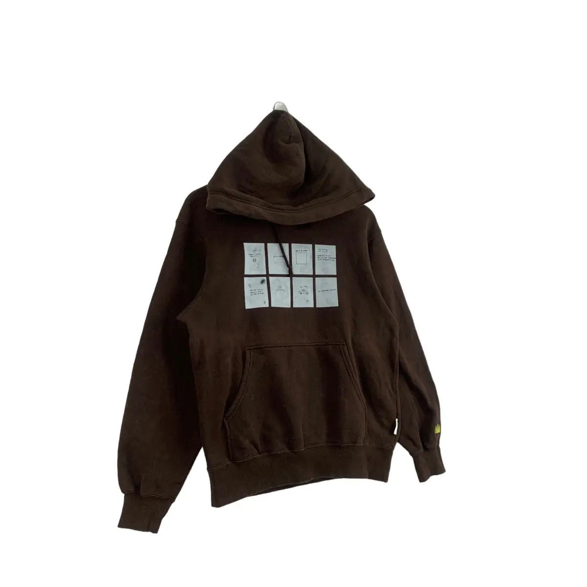 Vintage Vtg JEAN MICHEL BASQUIAT No Mundane Options Art Hoodie Size US S / EU 44-46 / 1 - 2 Thumbnail
