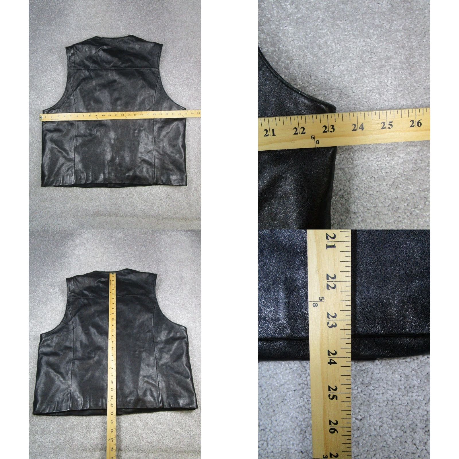 Vintage VINTAGE Pelle Studio Vest Mens XL Black Leather Button Up Jacket Coat Style Biker Hunting Riding Walking Mens Size US XL / EU 56 / 4 - 8 Thumbnail