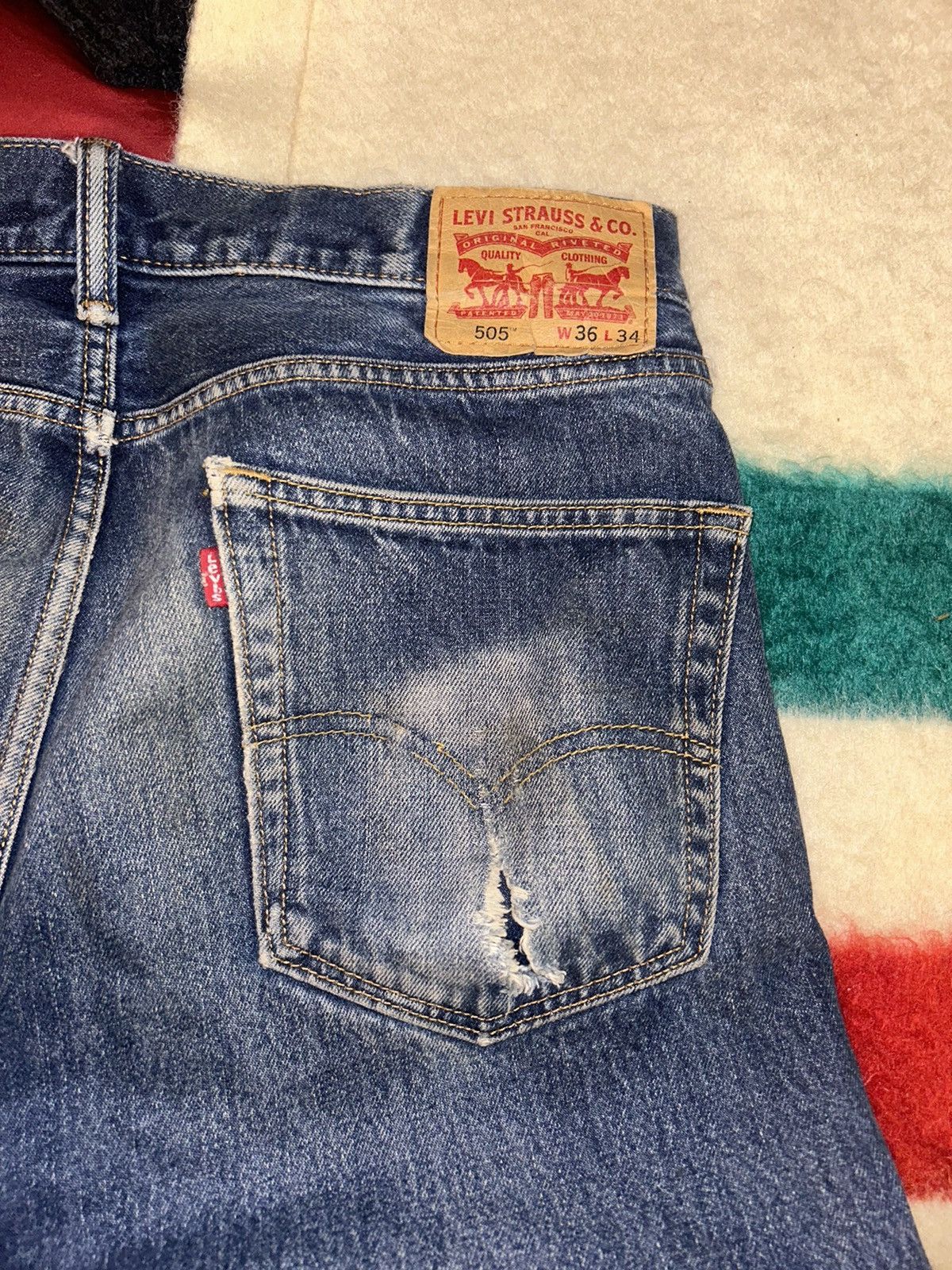 Levi's levis blue jeans Size US 34 / EU 50 - 1 Thumbnail